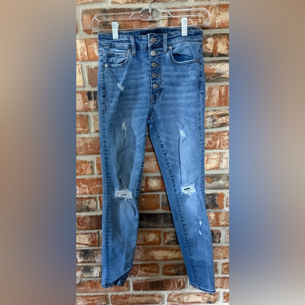 Aeropostale Distressed Denim Skinny Jeans